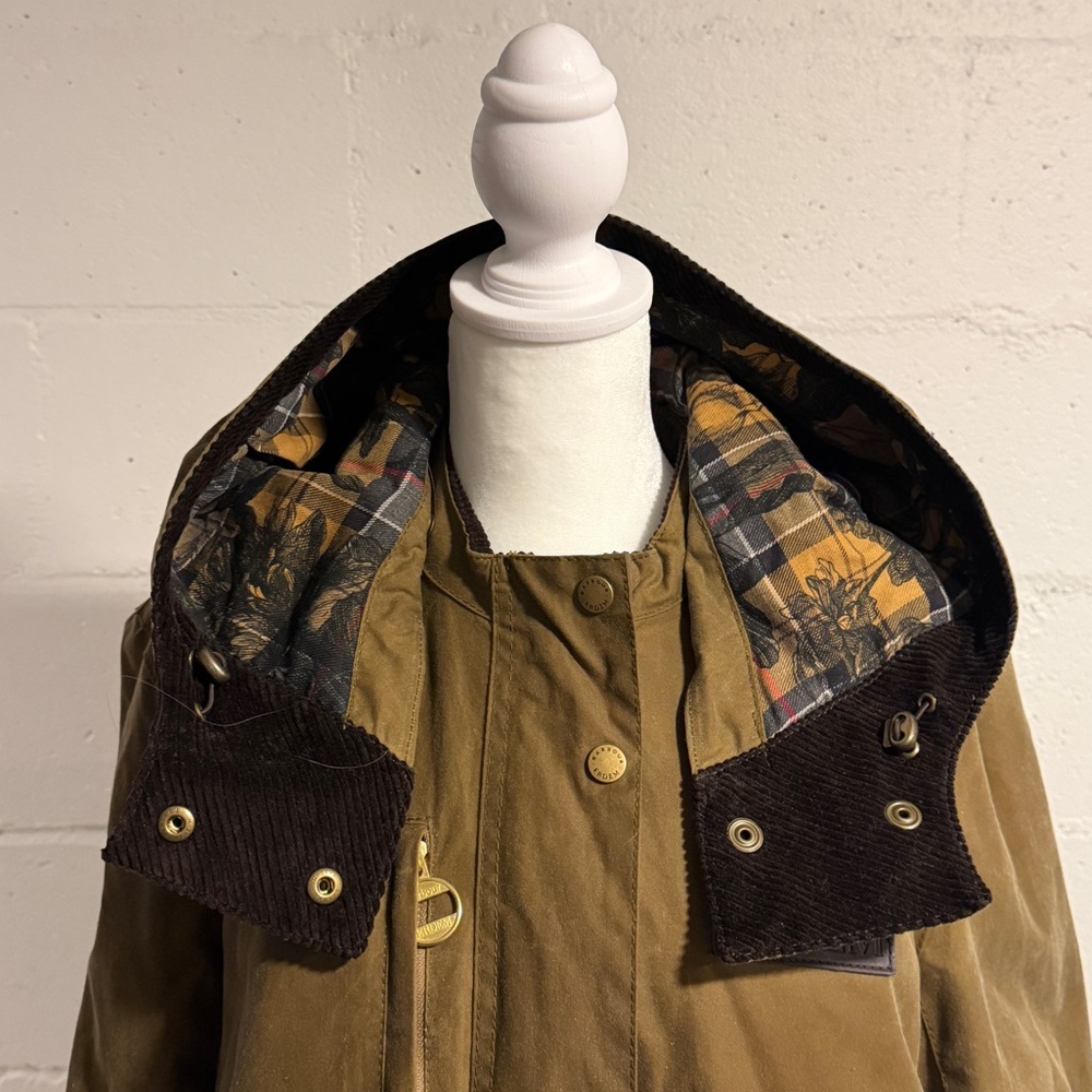 ERDEM x Barbour Dhalia Wax Jacket sand - Picture 9 of 17